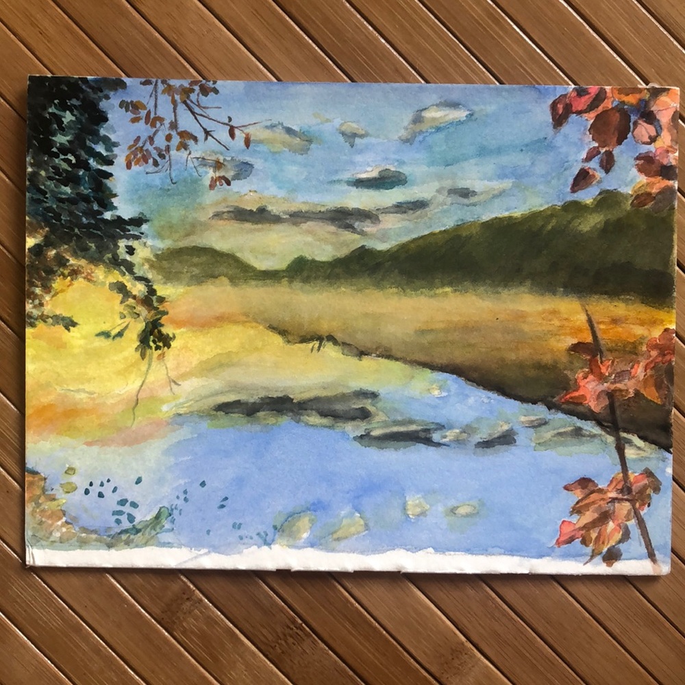 Original watercolor painting 🌄 🌅 🍂